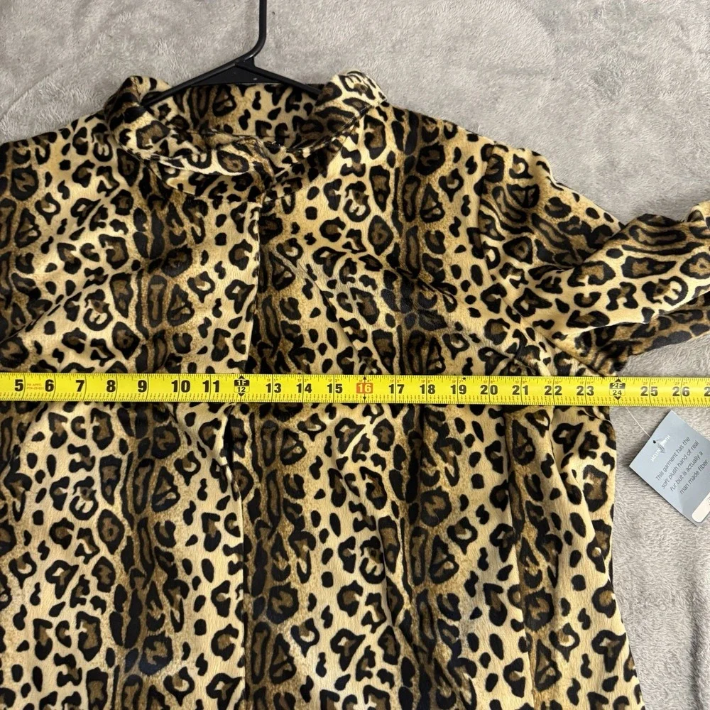 Vintage‎ Jaclyn Smith Leopard Print Woman's XL Swing Jacket NWT Deadstock 90's